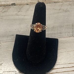 Sparkling Silver Marcasite Ring.